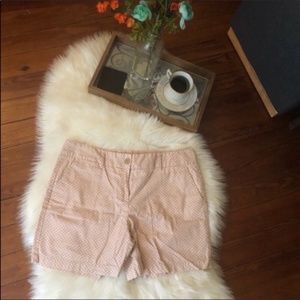 Ann Taylor loft riviera pink printed shorts Sz 10